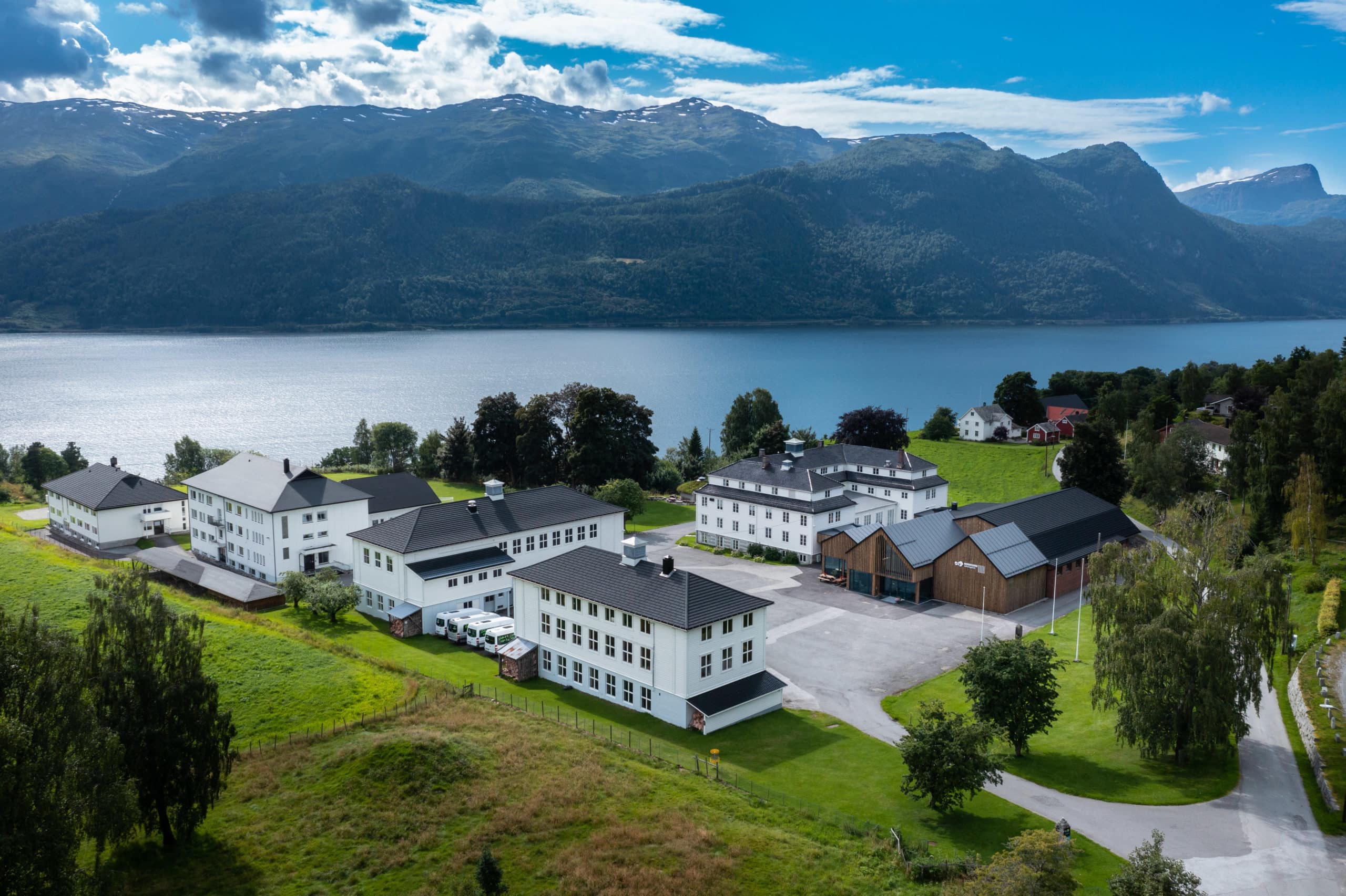 Kart over Nordfjord Folkehøgskule
